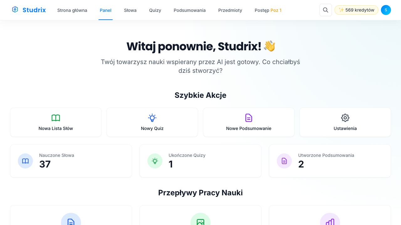Krok 2: AI wyodrębnia słowa